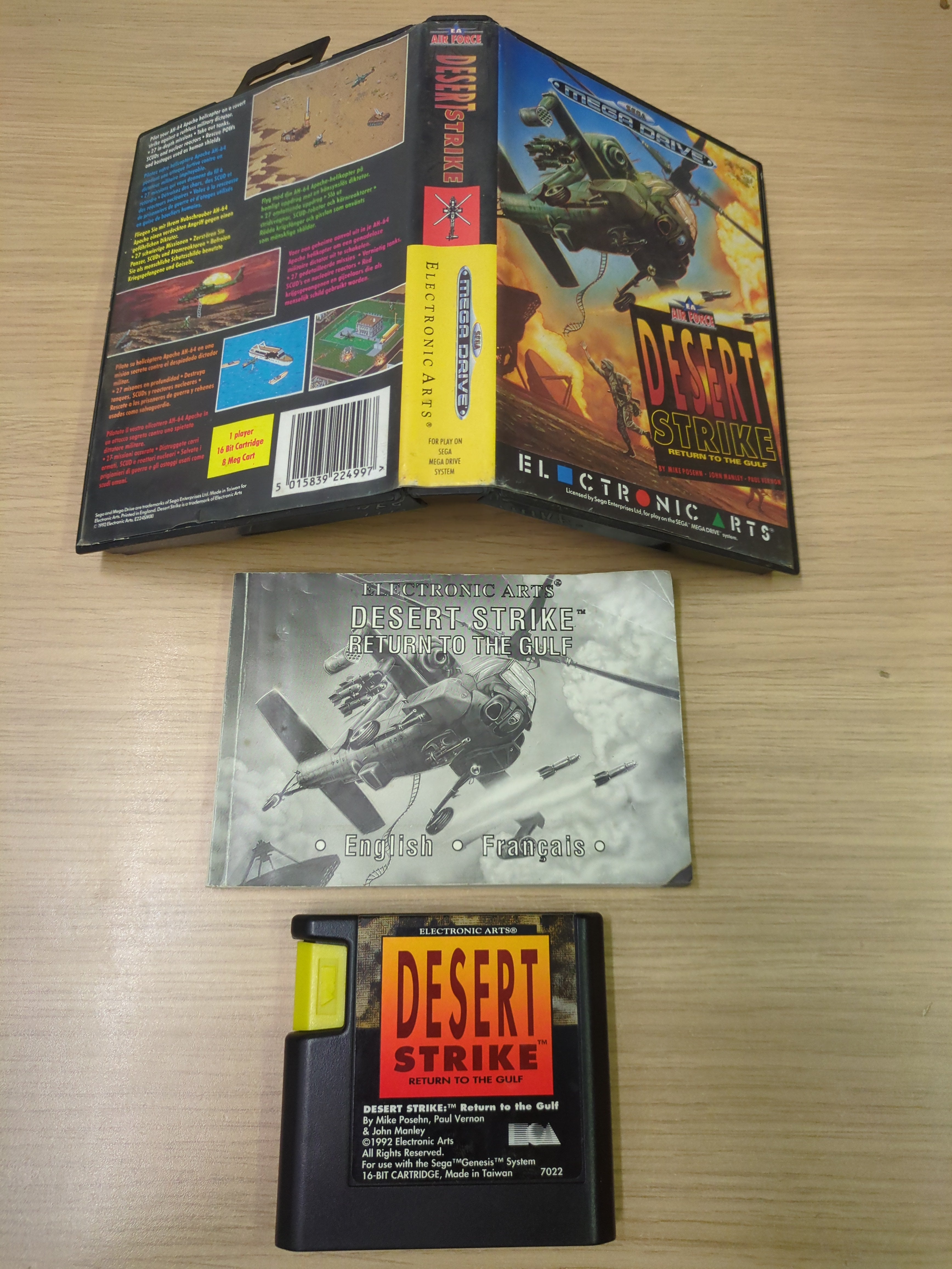 Desert Strike Sega Mega Drive game Desert Strike Sega Mega Drive game